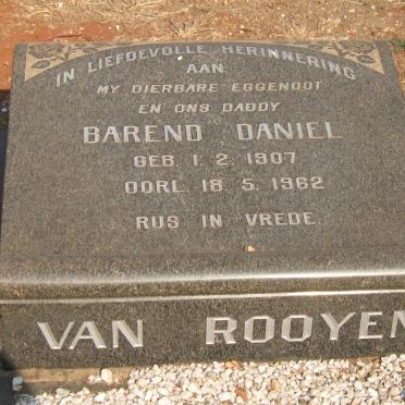 ROOYEN Barend Daniel, van 1907-1962