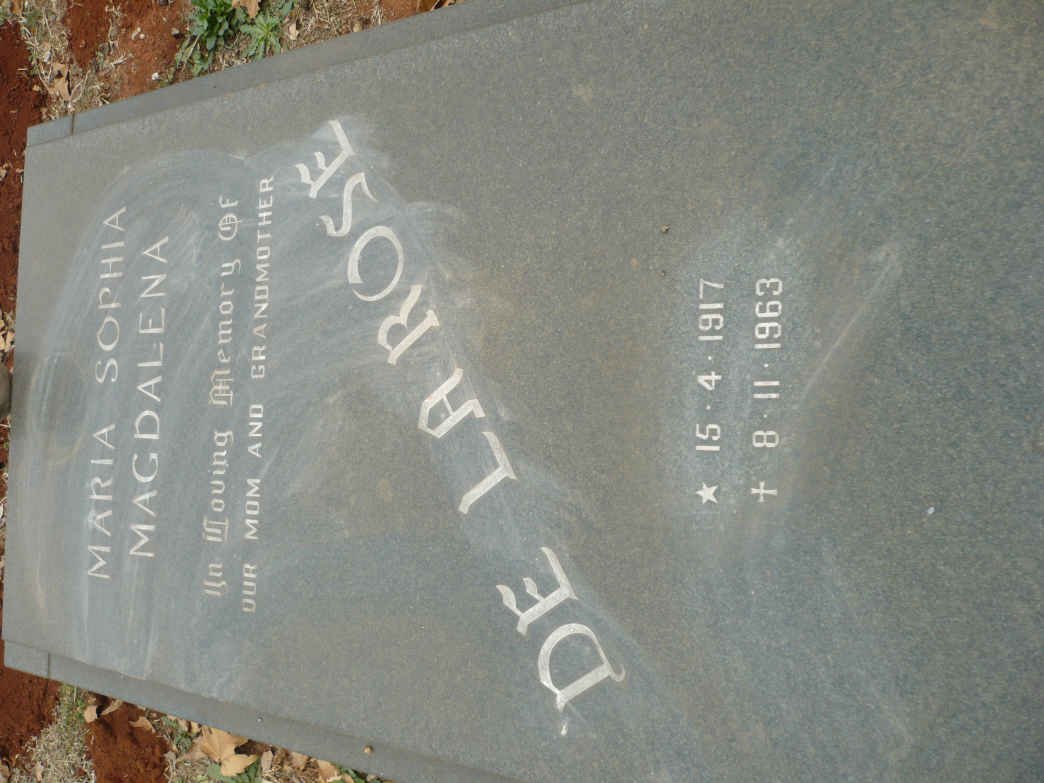 ROSE Maria Sophia Magdalena, de la 1917-1963