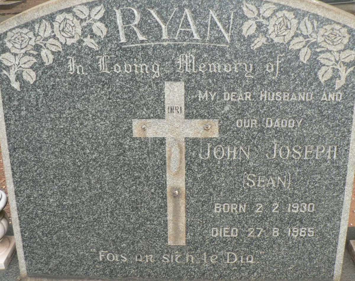 RYAN John Joseph 1930-1965