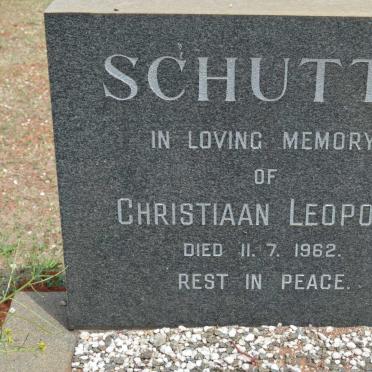 SCHUTTE Christiaan Leopold -1962