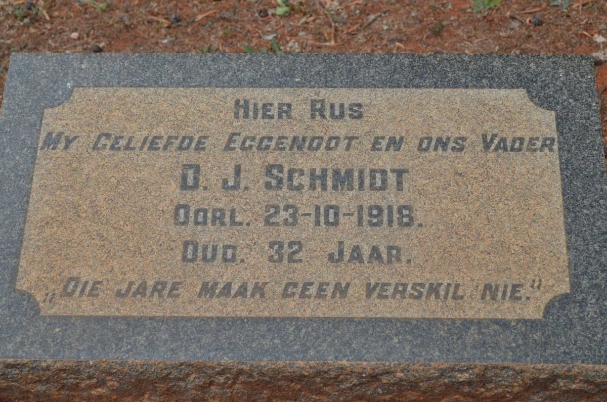 SCHMIDT D.J. -1918