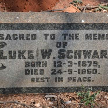 SCHWARTZ Luke W. 1879-1950