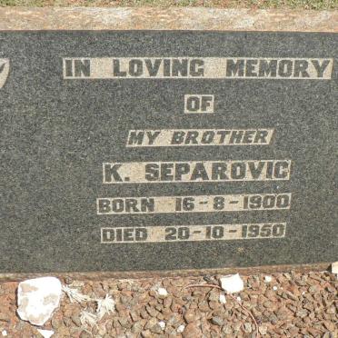 SEPAROVIC K. 1900-1950