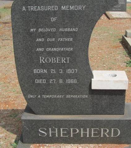 SHEPHERD Robert 1907-1966
