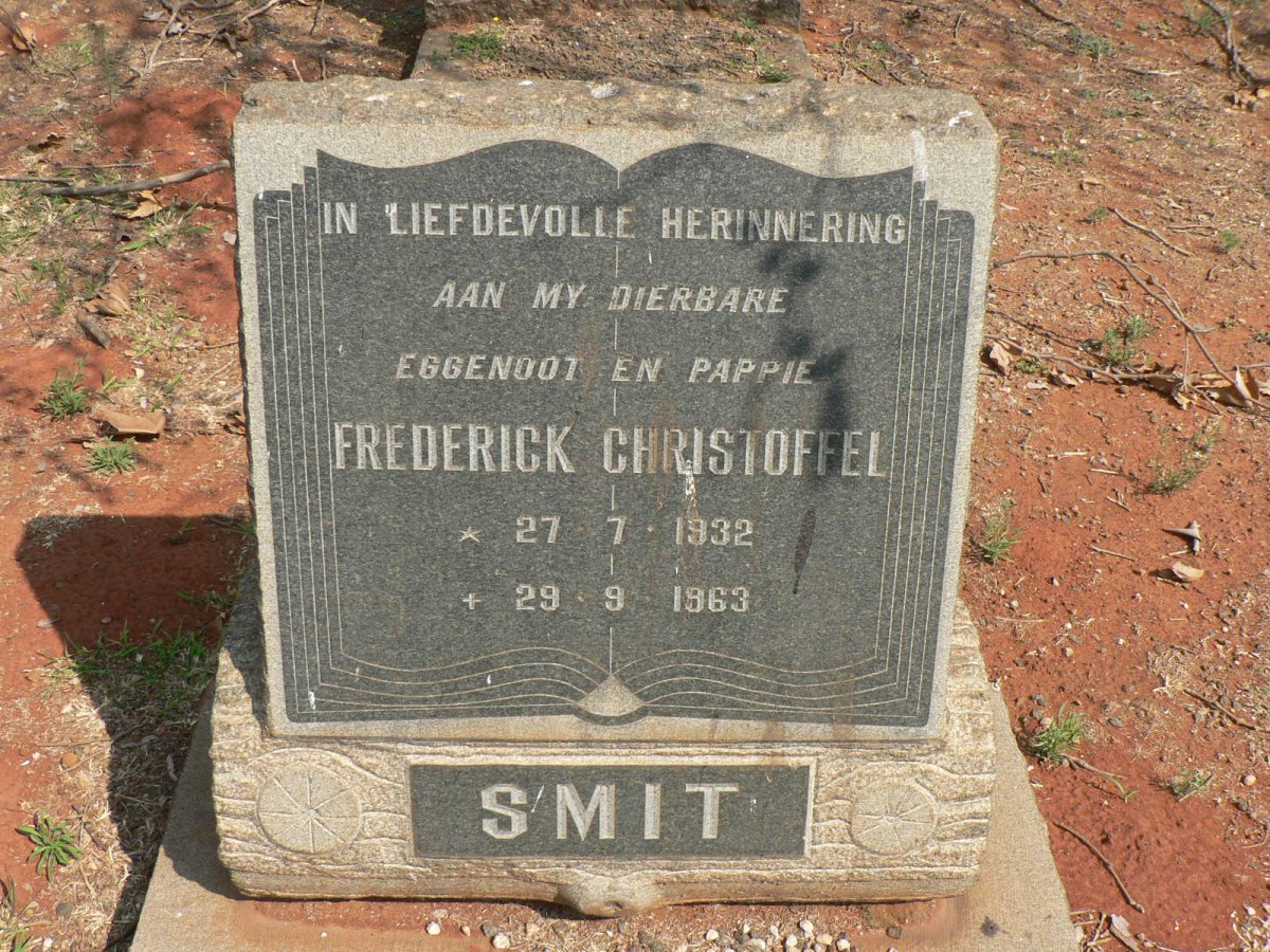 SMIT Frederick Christoffel 1932-1963