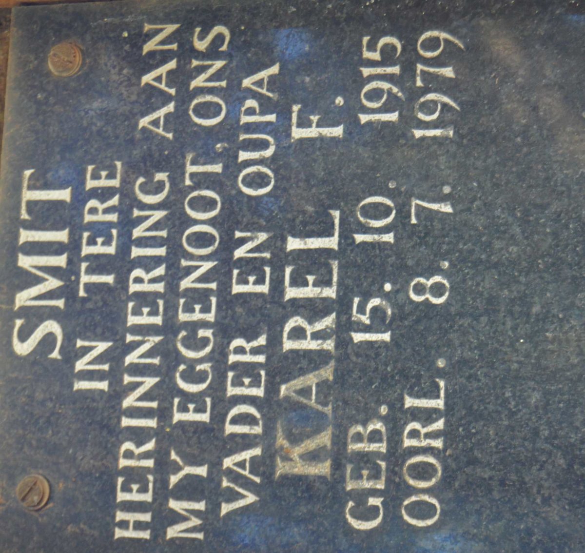 SMIT Karel F. 1915-1979
