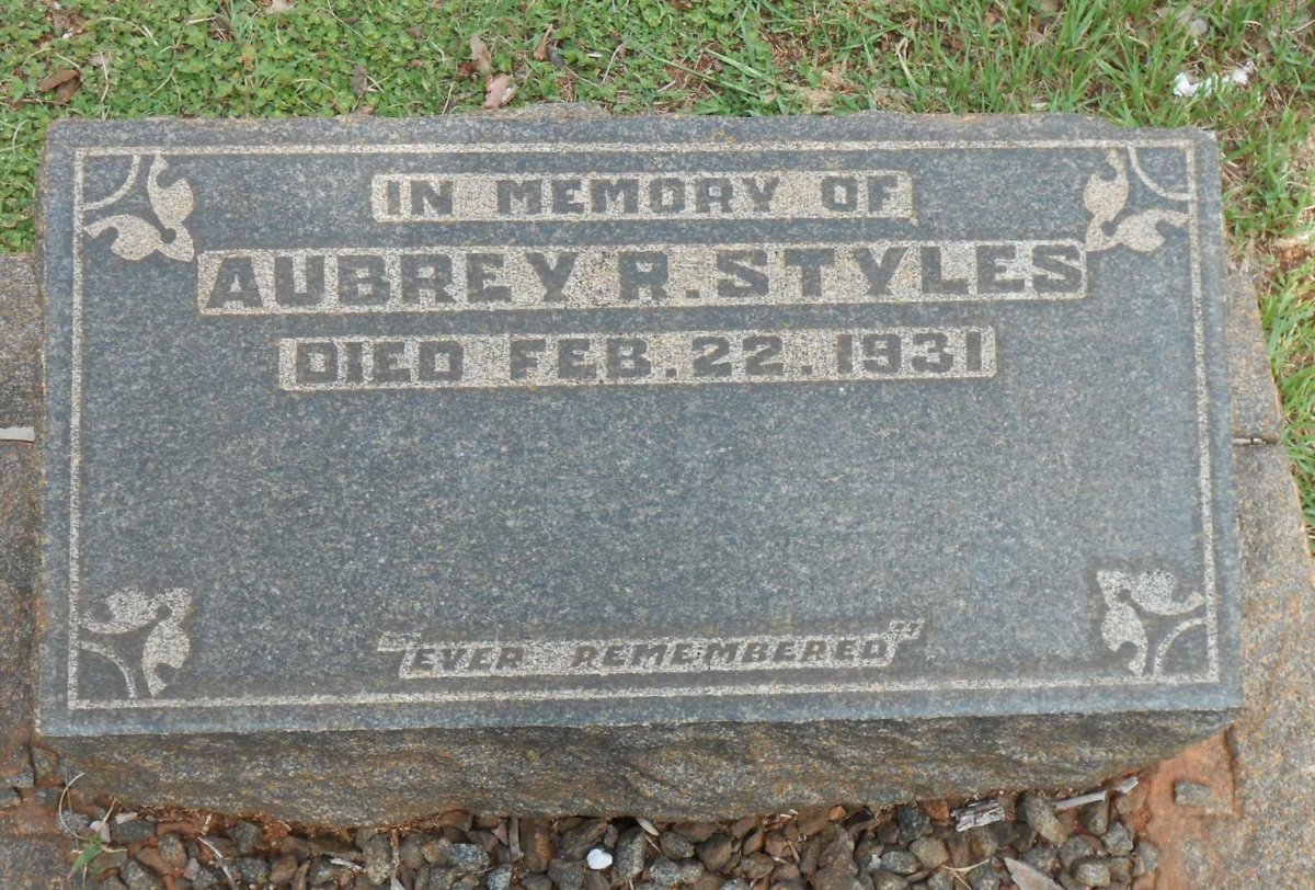 STYLES Aubrey R. -1931