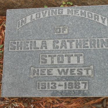 STOTT Sheila Catherine nee WEST 1913-1987