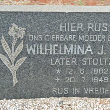 STOLTZ Wilhelmina voorheen KÜHL 1882-1949