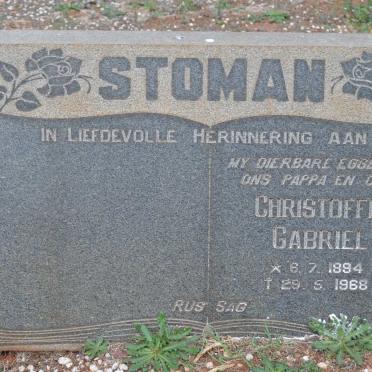 STOMAN Christoffel Gabriel 1894-1968