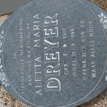DREYER Aletta Maria 1917-1992