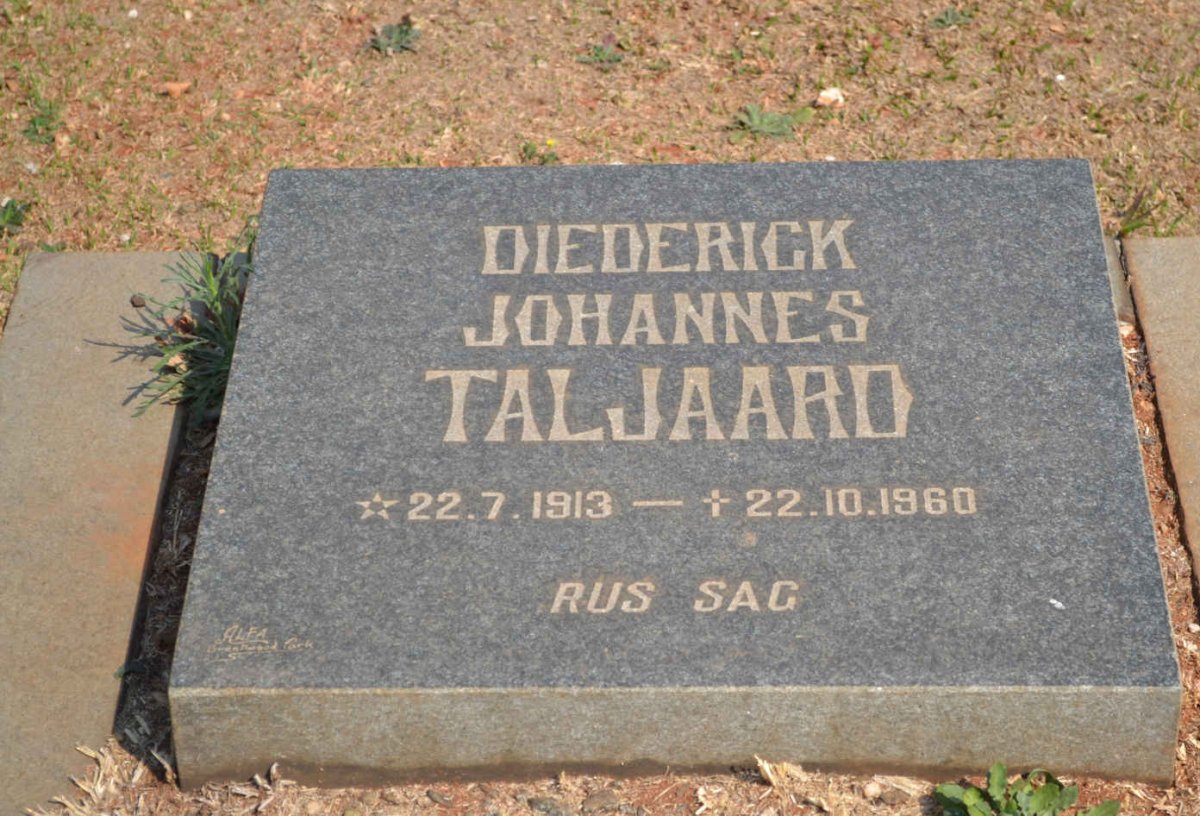 TALJAARD Diederick Johannes 1913-1960