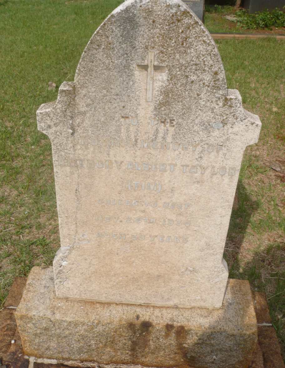 TAYLOR Anthony Albert -1930