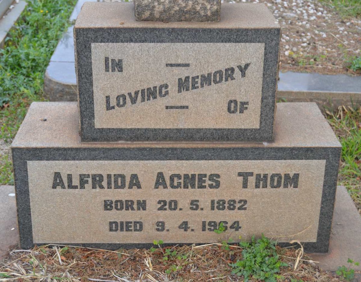 THOM Alfrida Agnes 1882-1964