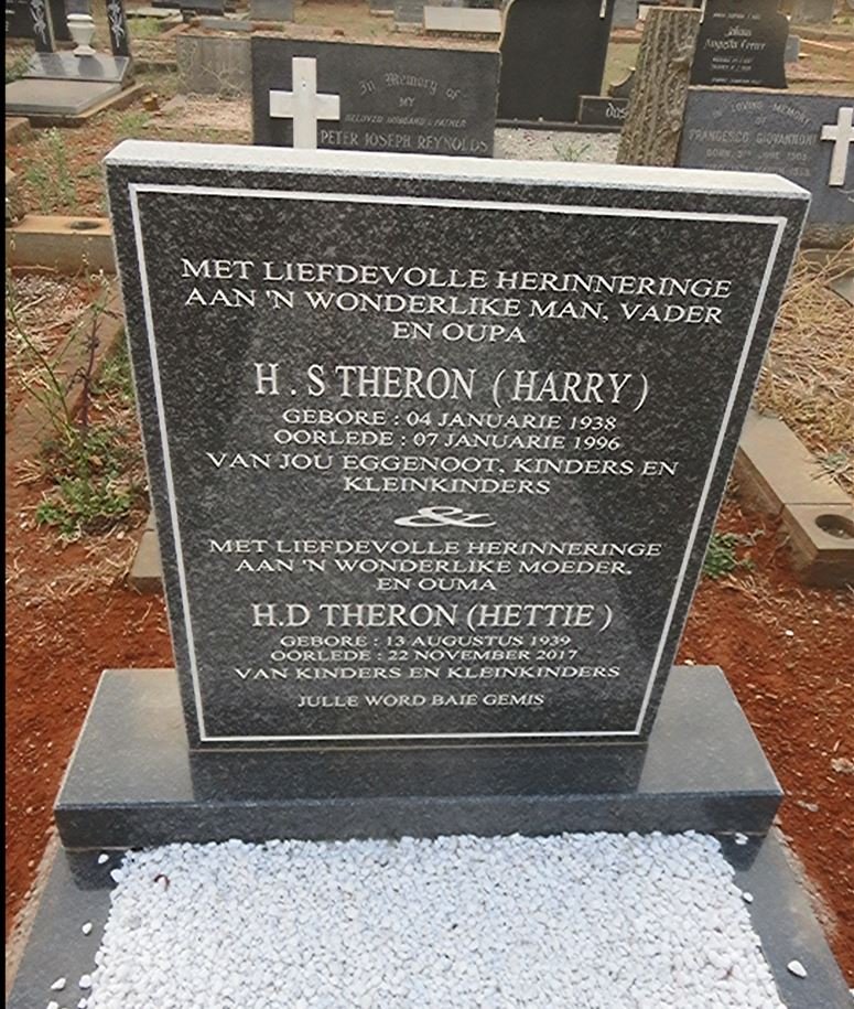 THERON H.S. 1938-1996 &amp; H.D. 1939-2017