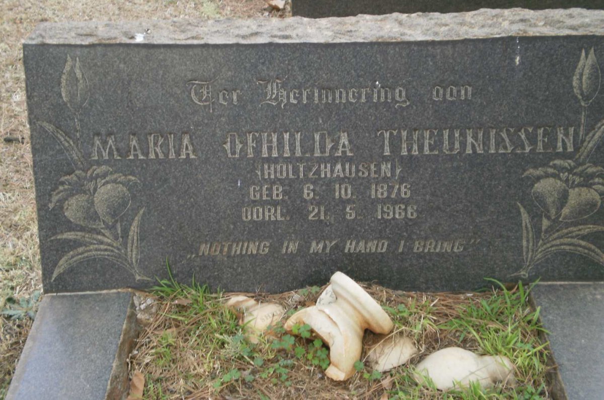 THEUNISSEN Maria Ofhilda nee HOLTZHAUSEN 1876-1966