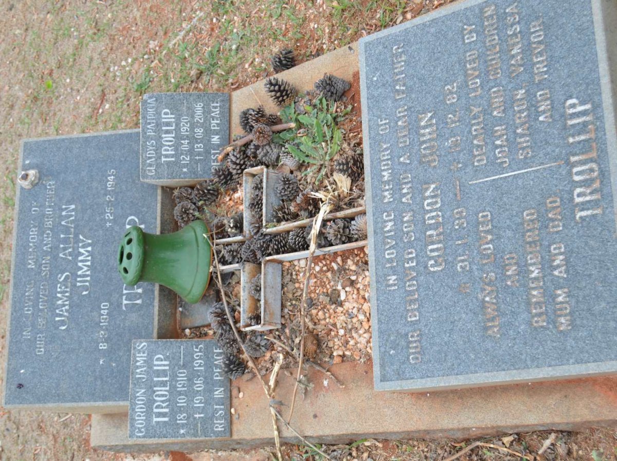 TROLLIP Gordon James 1910-1995 :: TROLLIP Gladys Patricia 1920-2006 :: TROLLIP Gordon John 1939-1982
