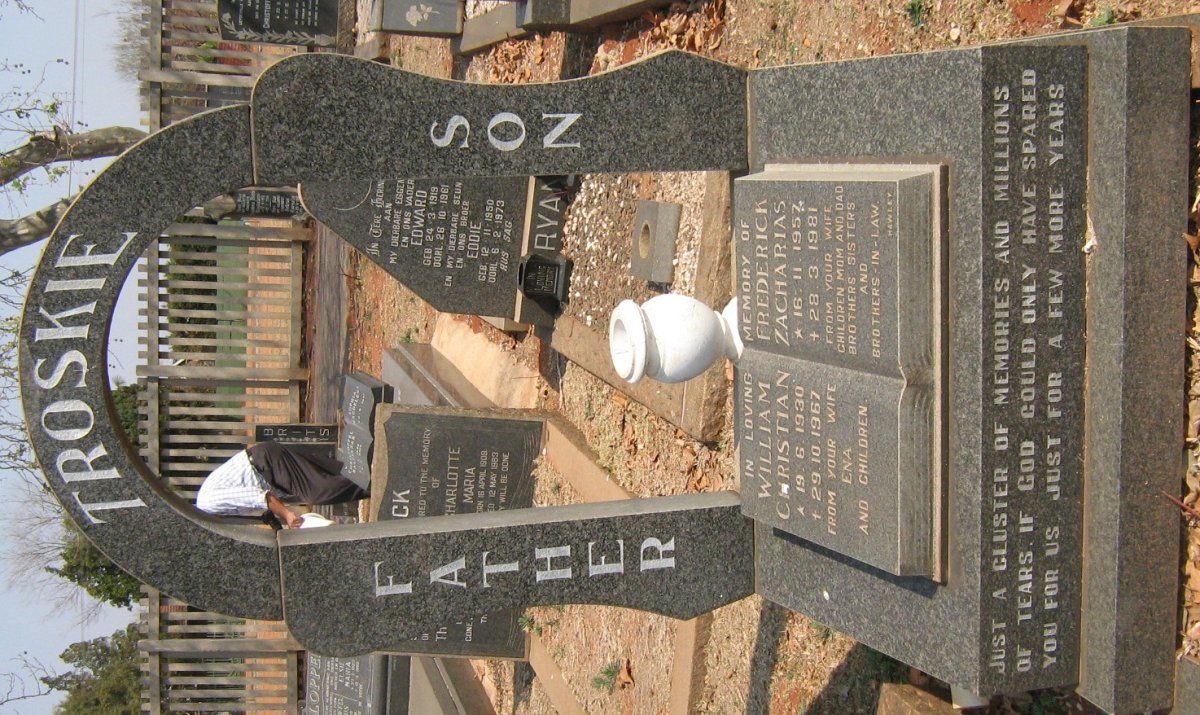 TROSKIE William Christian 1930-1967 :: TROSKIE Frederick Zacharias 1957-1981