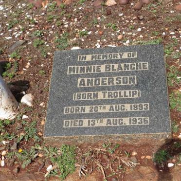 ANDERSON Minnie Blanche nee TROLLIP 1893-1936