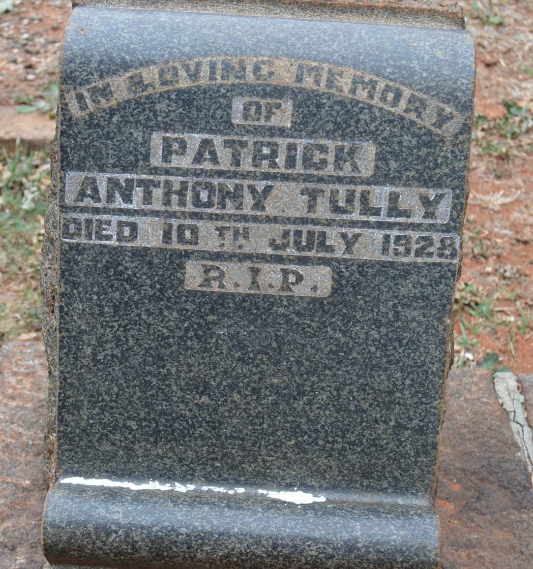 TULLY Patrick Anthony -1928