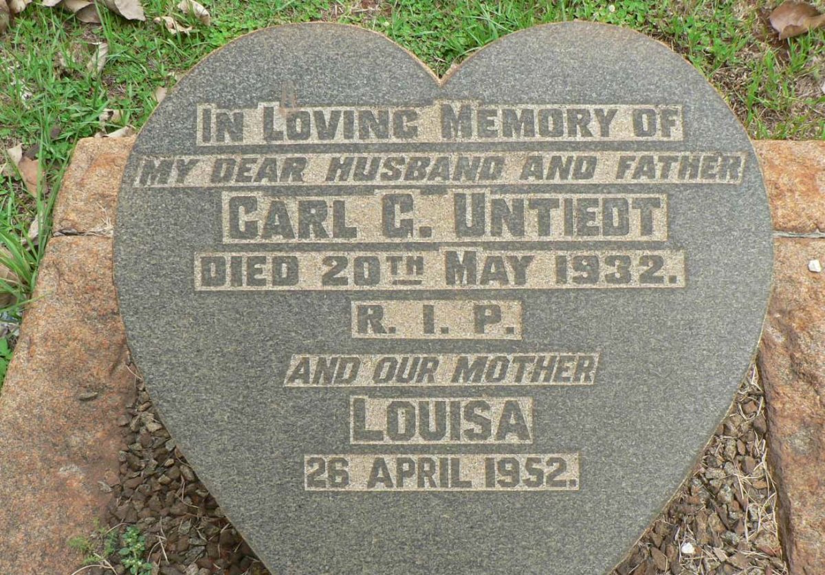 UNTIEDT Carl C. -1932 &amp; Louisa -1952