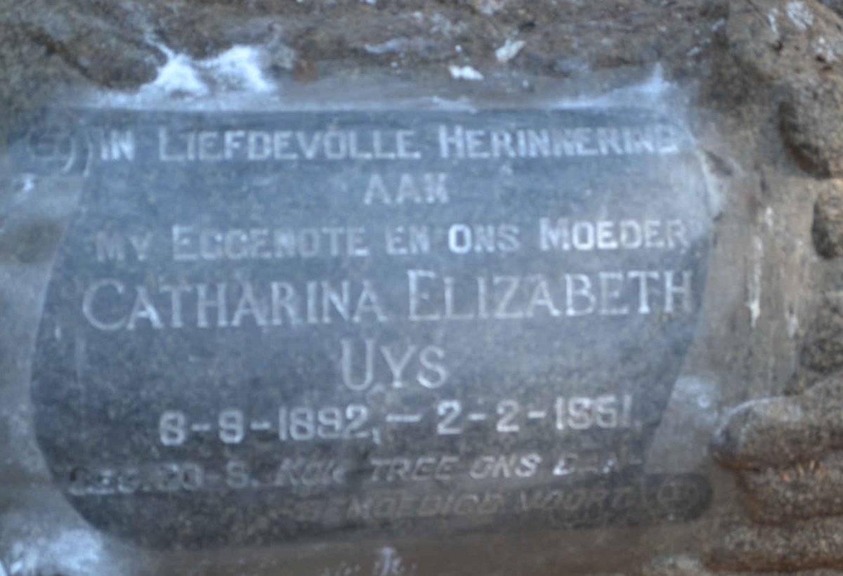 UYS Catharina Elizabeth 1892-1951