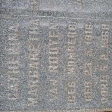 ROOYEN Catherina Margaretha, van nee MOMBERG 1916-1969