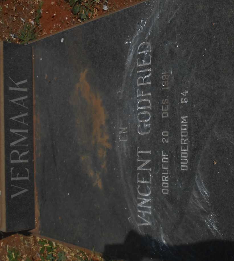 VERMAAK Vincent Godfried -1991