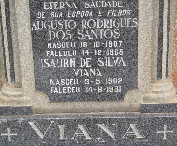 VIANA Augusto Rodrigues Dos Santos 1907-1965 &amp; Isaurn de Silva 1902-1981