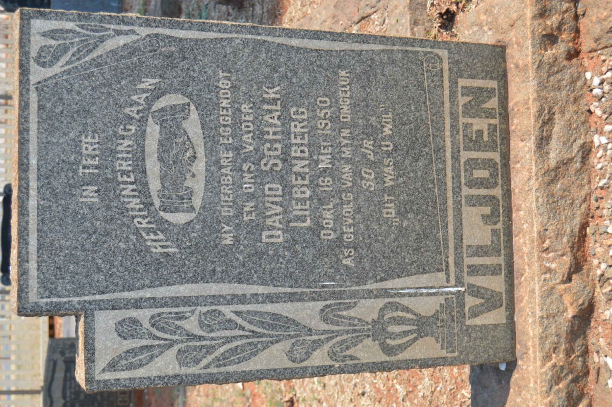 VILJOEN David Schalk Liebenberg -1950