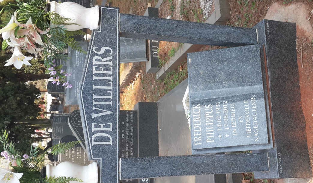VILLIERS Frederick Philippus, de 1931-2012