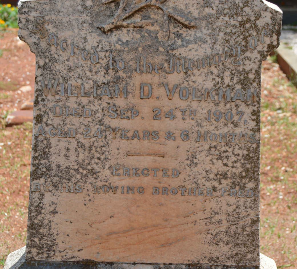 VOLKMAN William D. -1907