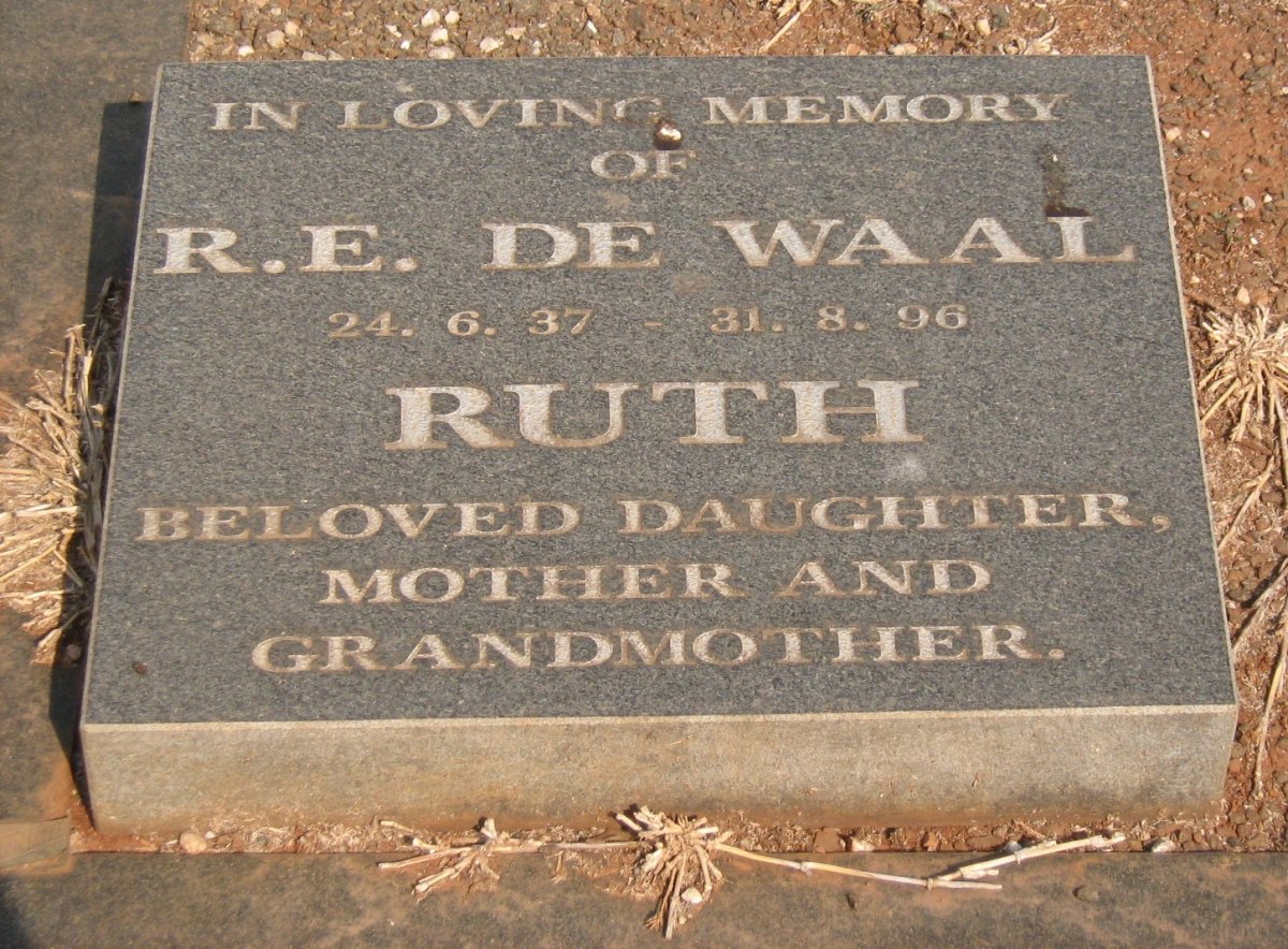 WAAL R.E., de 1937-1996