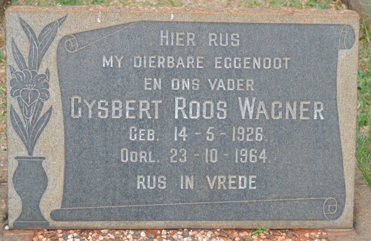 WAGNER Gysbert Roos 1926-1964