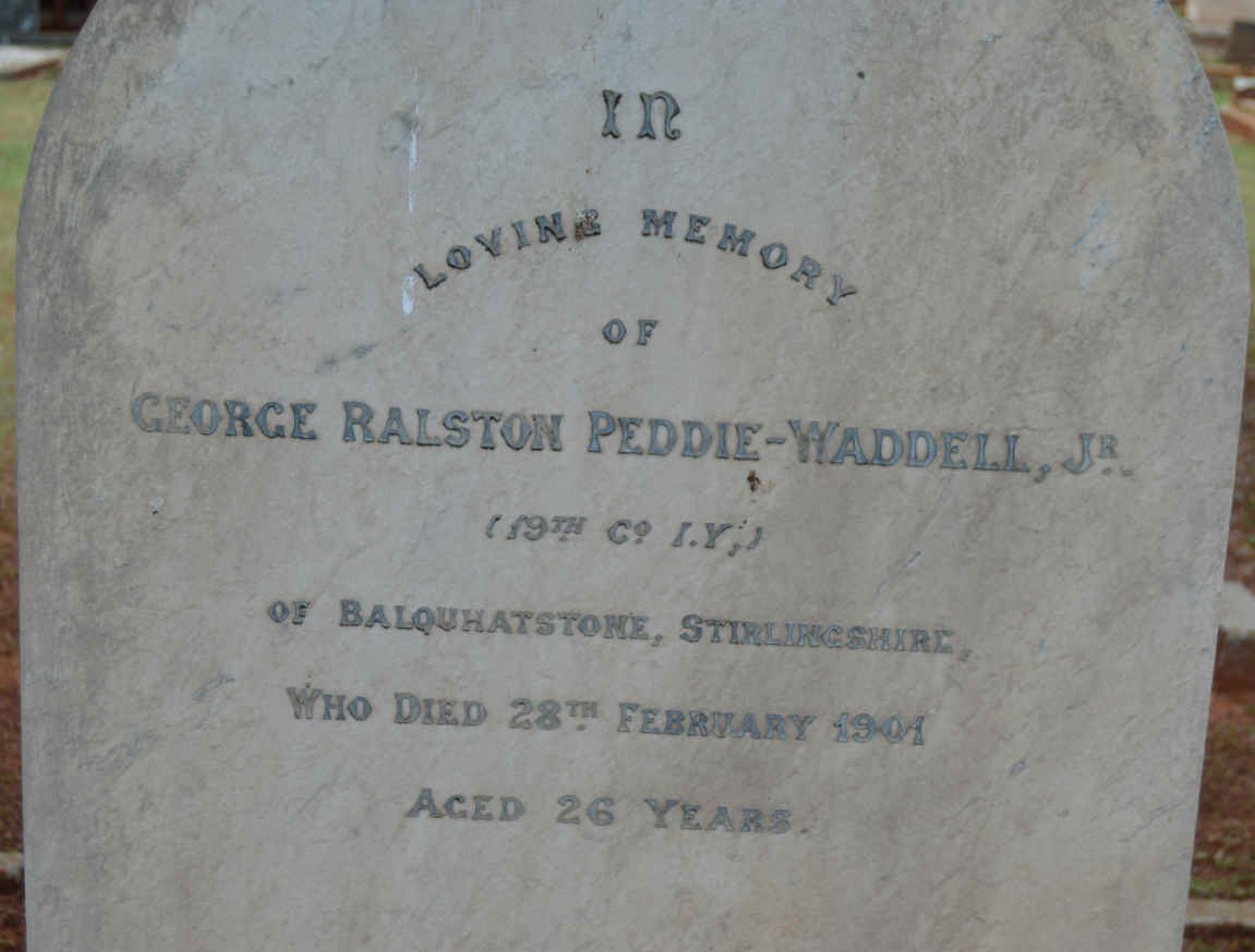 WADDELL George Ralston, PEDDIE -190?