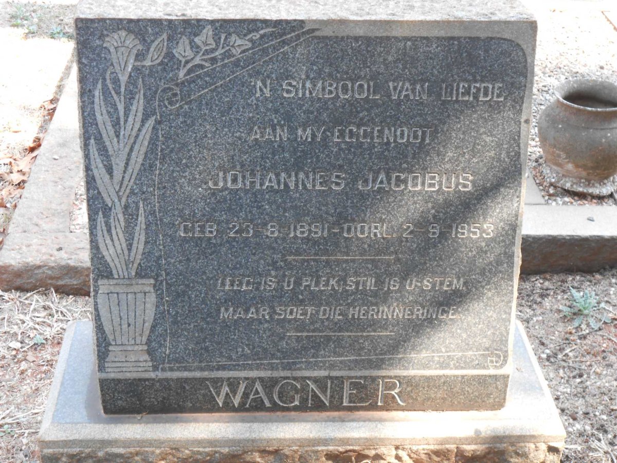 WAGNER Johannes Jacobus 1891-1953
