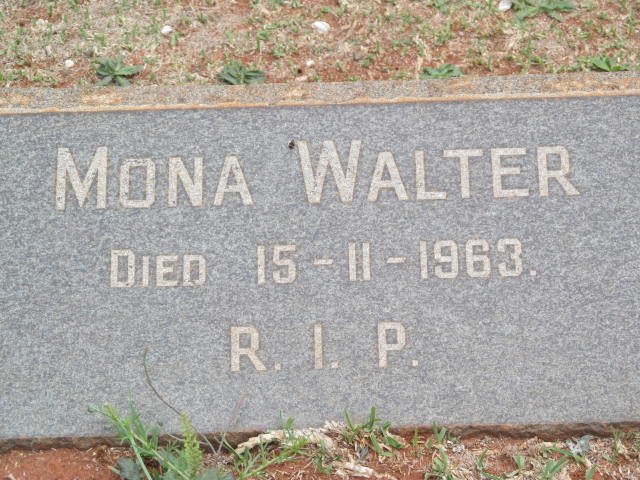 WALTER Mona -1963