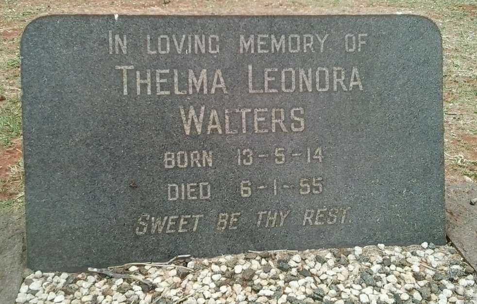 WALTERS Thelma Leonora 1914-1955