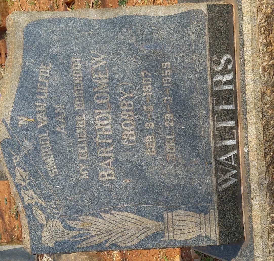 WALTERS Bartholomew 1907-1959