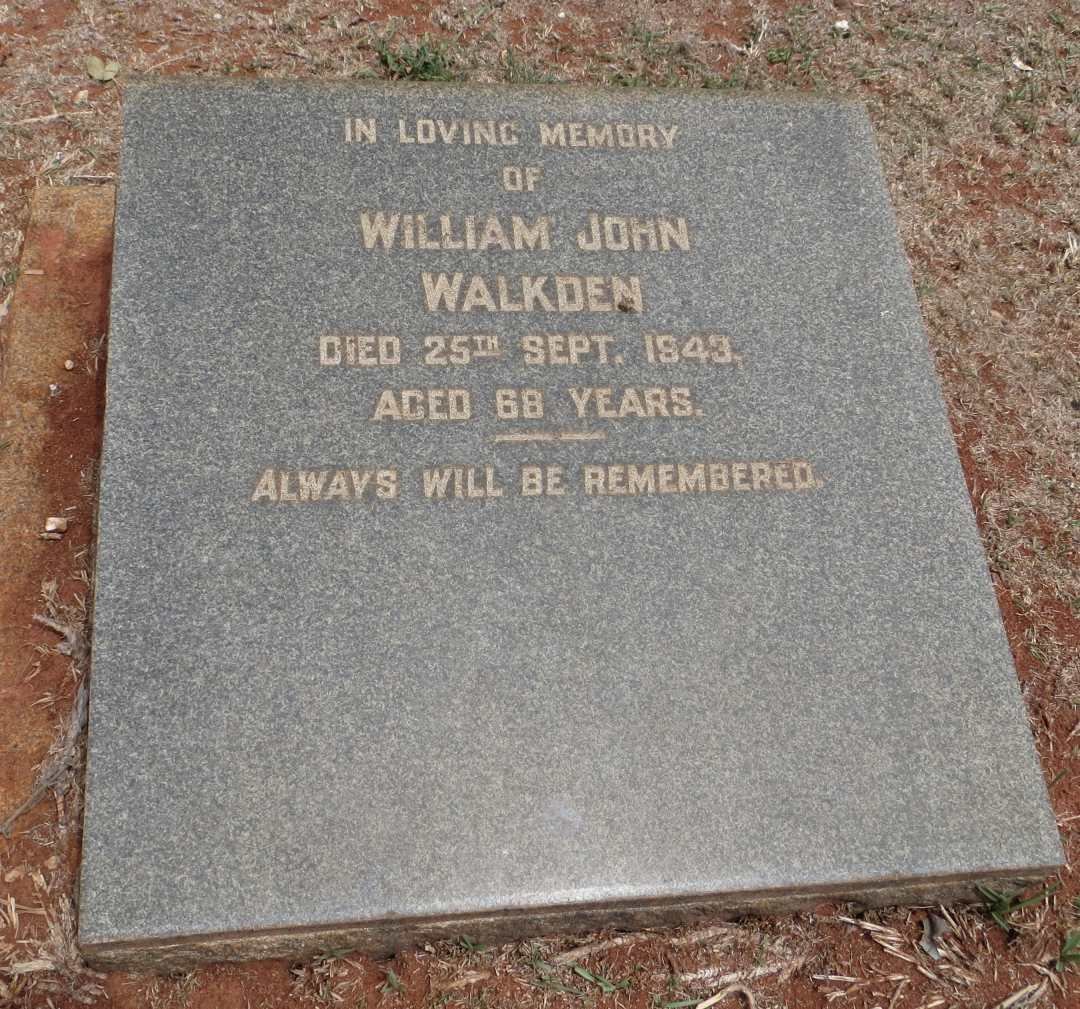 WALKDEN William John -1943