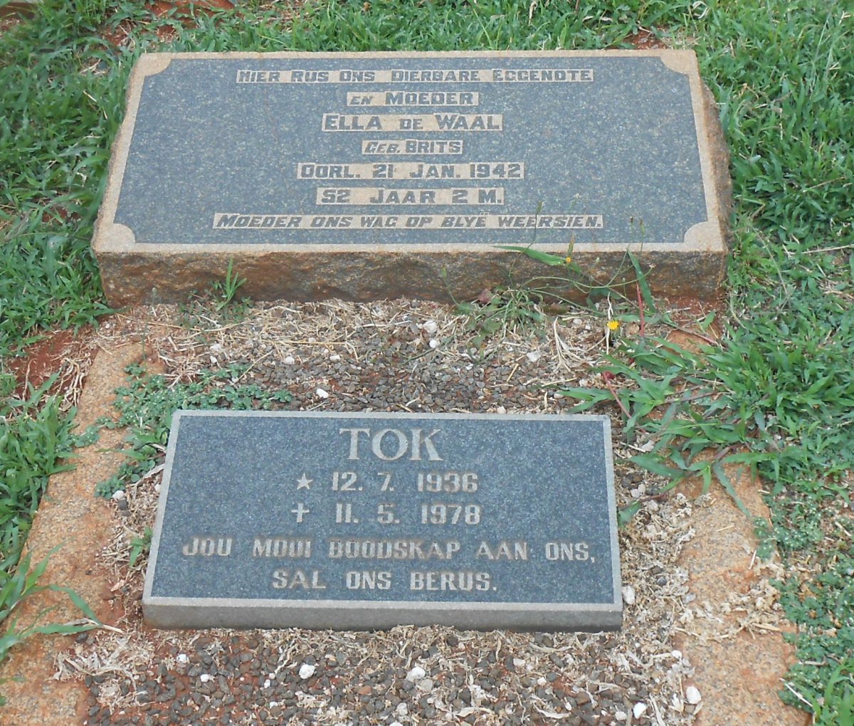 WAAL Ella, de nee BRITS -1942 :: ? Tok 1936-1978