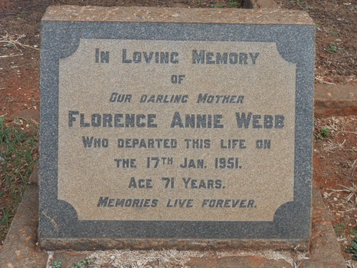 WEBB Florence Annie -1951