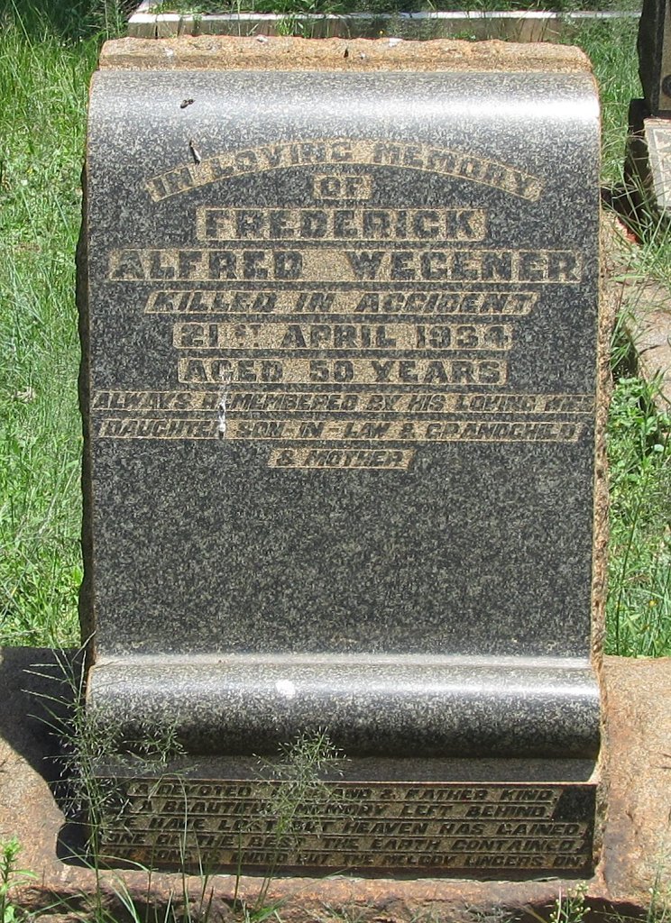 WEGENER Alfred -1934