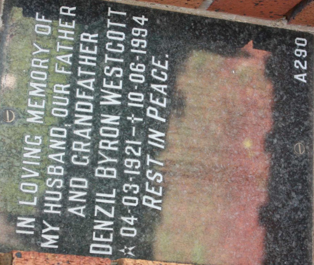 WESTCOTT Denzil Byron 1921-1994