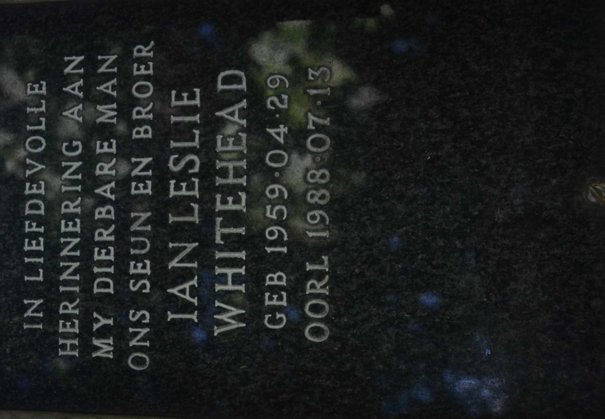 WHITEHEAD Ian Leslie 1959-1988
