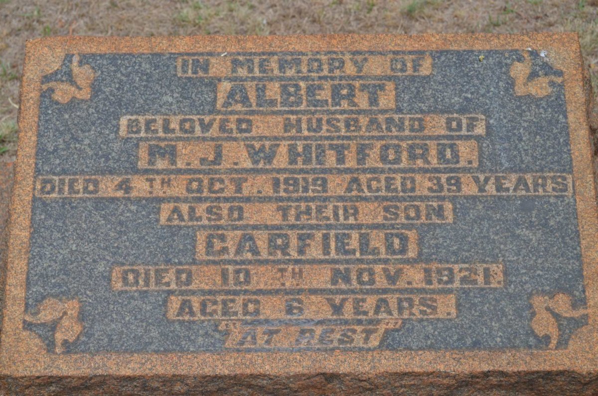 WHITFORD Albert -1919 :: WHITFORD Garfield -1921