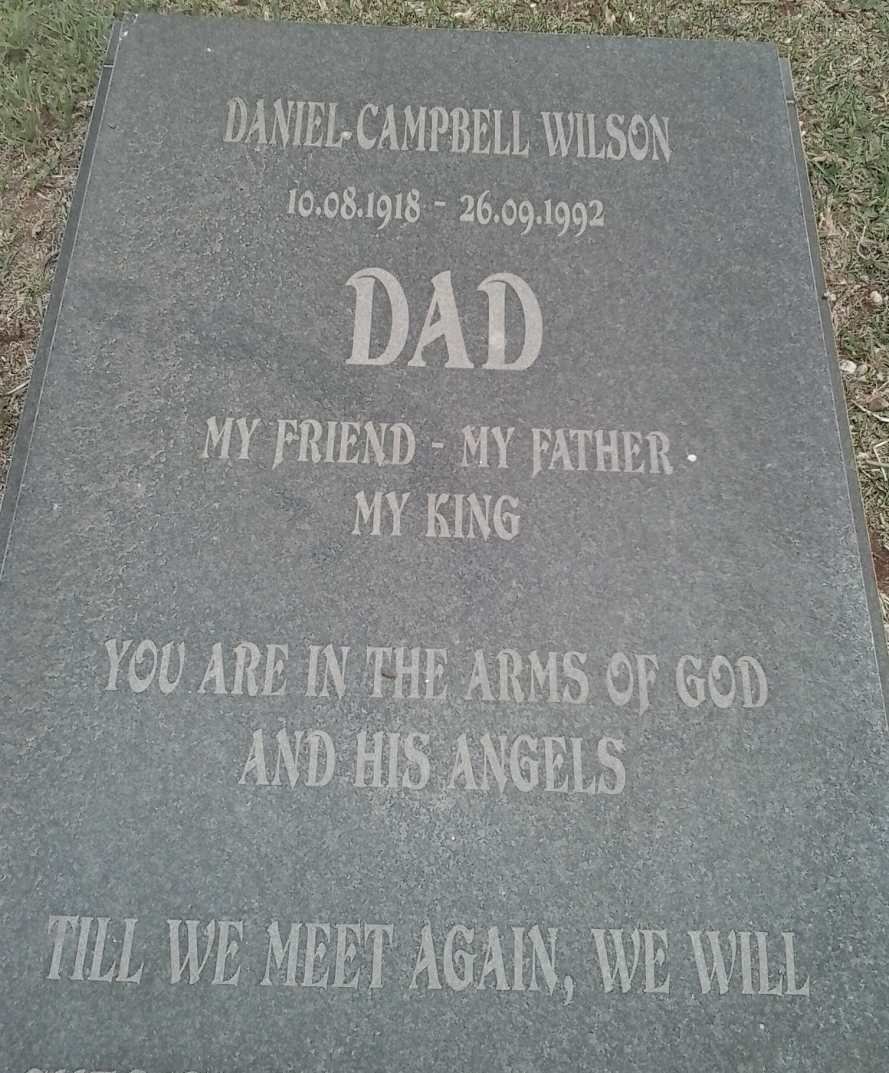 WILSON Daniel Campbell 1918-1992