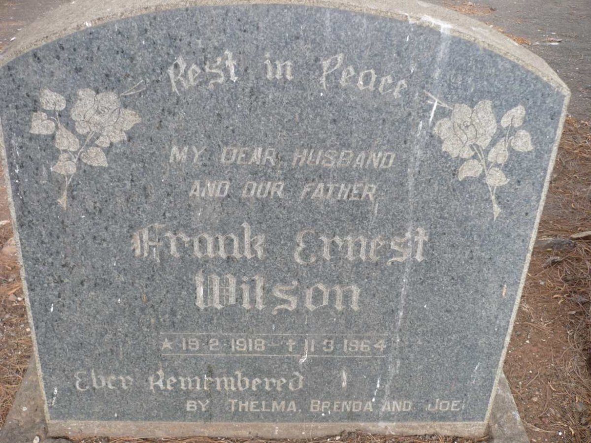 WILSON Frank Ernest 1918-1964