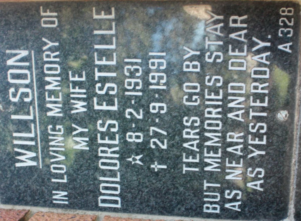 WILLSON Dolores Estelle 1931-1991