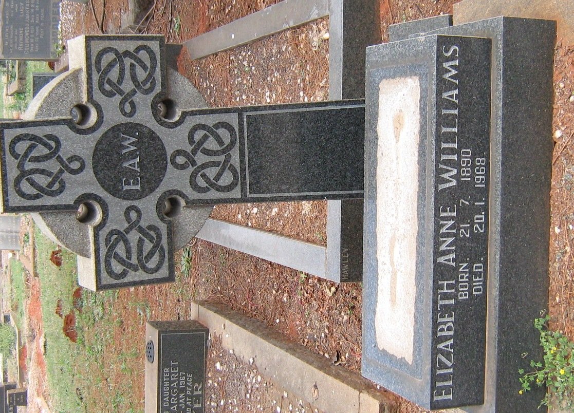 WILLIAMS Elizabeth Anne 1890-1968